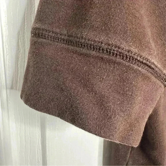 Reitmans Sweatshirt Hooded 1/2 Sleeves Brown Size Small - Picture 14 of 16
